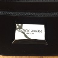 Нова чанта/клъч кадифе Giorgio Armani Velvet Black Wristlet оригинал, снимка 8 - Чанти - 12744741
