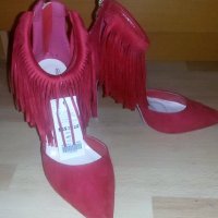 Дамски обувки Tendenz + подарък в червено =), снимка 3 - Дамски елегантни обувки - 23577272