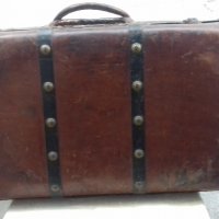 Старинен пътнически куфар от дилижанс, снимка 3 - Антикварни и старинни предмети - 18965247