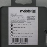 К-т битове финна механика Meister 32 части, снимка 3 - Други инструменти - 12457043