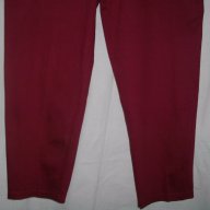Червени еластични дънкови панталони с висока талия / голям размер, снимка 3 - Панталони - 17269665