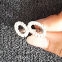 Масивен сребърен пръстен проба 925 с кубични циркони / инфинити дизайн, снимка 2 - Пръстени - 26186417