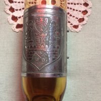 Чаша Стъклена с метален обков, с герба на гр.Познан, Полша, снимка 1 - Други ценни предмети - 17101251