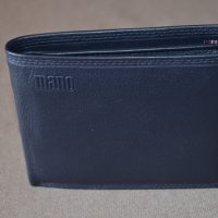 Mano 1919 MOLLIS M19852 Blue тъмносин хоризонтален портфейл до 13 карти, снимка 3 - Портфейли, портмонета - 23001254