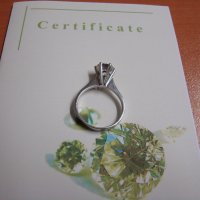 Дамски пръстен с диамант, снимка 7 - Пръстени - 20275665