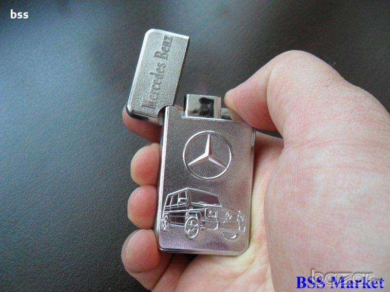 Код: 6/203 Метална запалка с релефно изображение на легендарния Mercedes-Benz G-Classe, снимка 1