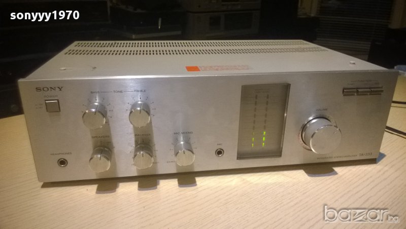 sony  ta-333 stereo amplifier-180watts-made in taiwan-внос швеицария, снимка 1