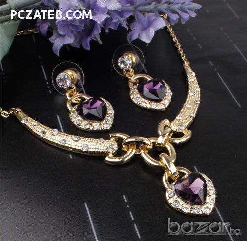 Комплект колие и обеци "Романс", снимка 1