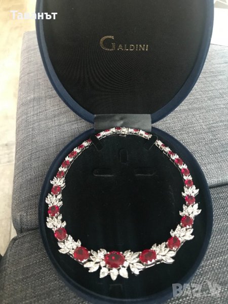 Сребърно колие Galdini, снимка 1