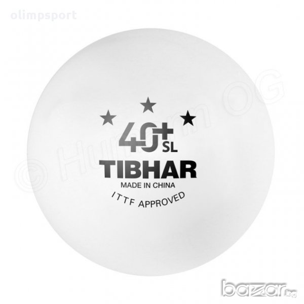 топчета за тенис на маса Tibhar *** 40+ SYNTT SL бели, снимка 1