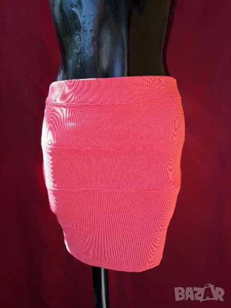 Еластична пола корал М, снимка 1