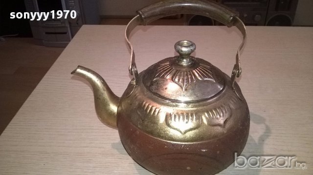 Ретро чаиник с цедка-20х14х14см, снимка 4 - Антикварни и старинни предмети - 17785073