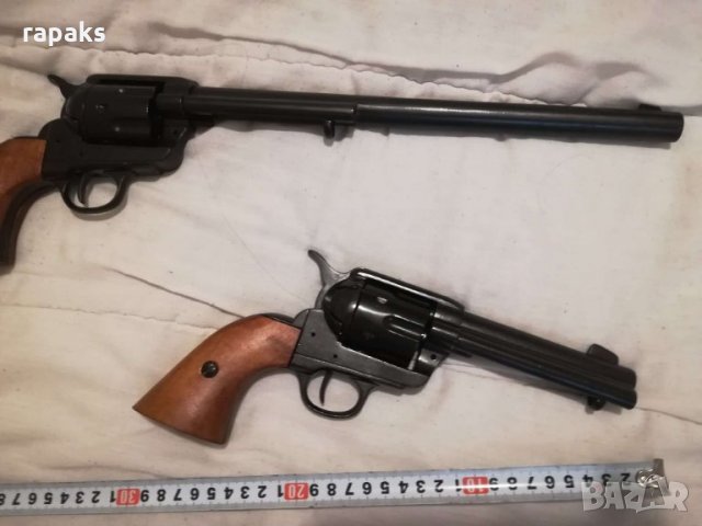 Дългоцев и каубойски пистолет /револвер Колт. Реплики за декорация, снимка 2 - Колекции - 24637950