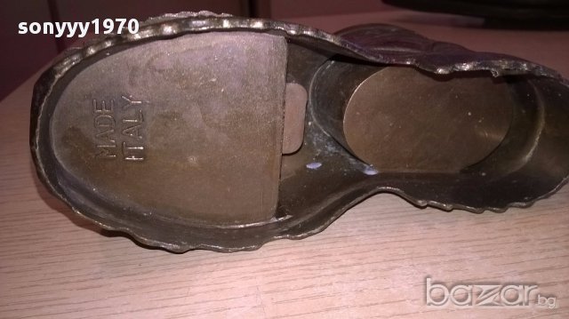РЕТРО Обувка-made in italy-15х8х6см-внос швеицария, снимка 12 - Антикварни и старинни предмети - 17809137