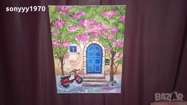 картина маслени бои върху платно-11-40х30см, снимка 3 - Други ценни предмети - 21981767