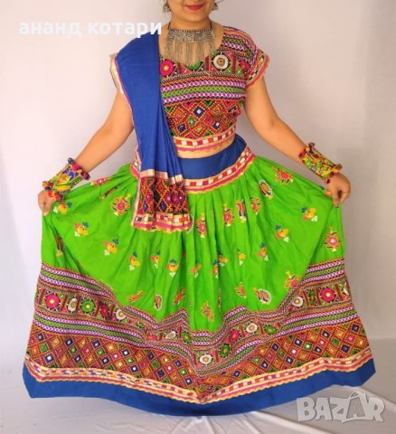 рокля в традиционен стил от Гуджарат -Индия, снимка 4 - Рокли - 25041803
