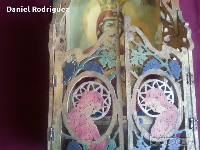 Старинен Руски Иконостас Дърворезба19Век, снимка 6 - Антикварни и старинни предмети - 16357457