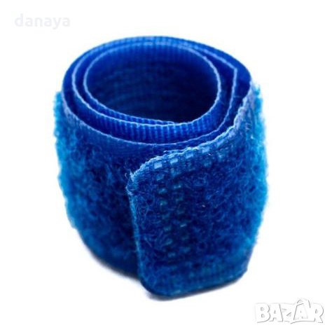 Комплект от 6 броя велкро ленти за кабели многоцветни 18.5см, снимка 6 - Други стоки за дома - 25715202