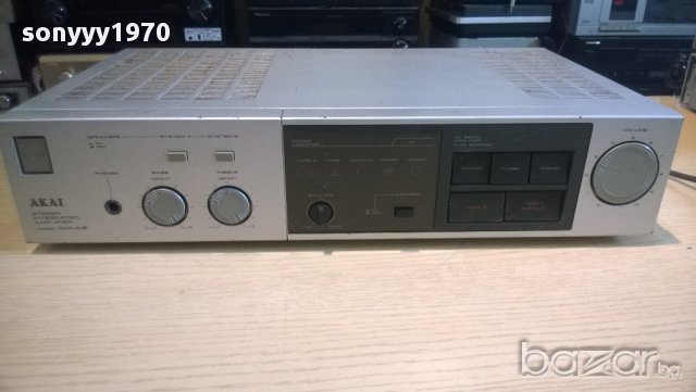  akai am-a2 stereo amplifier-made in japan-внос швеицария, снимка 3 - Ресийвъри, усилватели, смесителни пултове - 10158727