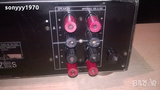 sony ta-f220 stereo amplifier-за ремонт/части-внос швеицария, снимка 16 - Ресийвъри, усилватели, смесителни пултове - 22301676