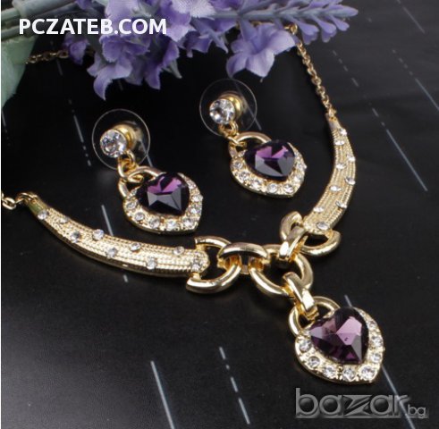 Комплект колие и обеци "Романс", снимка 1