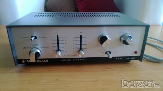 monacor sa-340-stereo amplifier-внос швеицария, снимка 2 - Ресийвъри, усилватели, смесителни пултове - 8116721