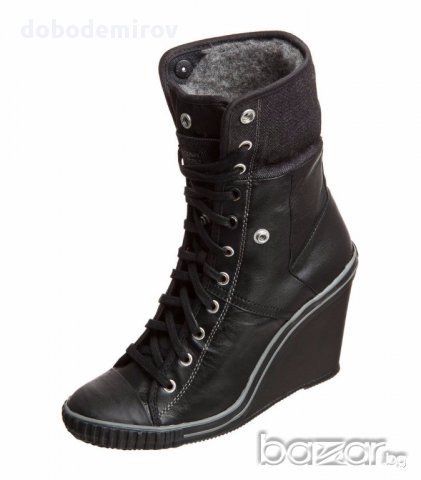 Нови дамски боти платформа G-STAR RAW Gradient Prestige Fold Down leather оригинал, снимка 2 - Дамски боти - 13475331