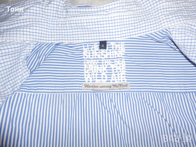 Мъжка риза с къс ръкав и двойна яка McNeal, снимка 3 - Ризи - 22421993