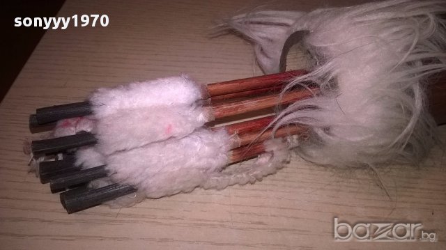 Стрели комплект с кобур от бамбук-58см-внос швеицария, снимка 7 - Антикварни и старинни предмети - 17103527