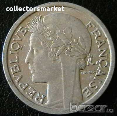 1 франк 1957, Франция, снимка 2 - Нумизматика и бонистика - 11682219