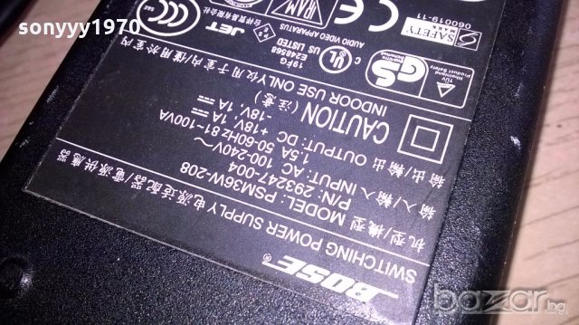 ПОРЪЧАНО-bose-18/+18v-захранване за док станция-внос англия, снимка 5 - Слушалки и портативни колонки - 19645677