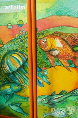 "Риби", снимка 2 - Картини - 25136119