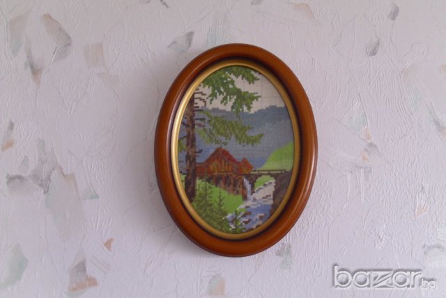 Гоблен 'Воденичката' , снимка 4 - Гоблени - 5581725