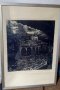 Оригинална картина, литография - Рилски манастир, снимка 3