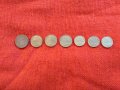 Френски  монети, 7 броя, емисии от 1992г. до 1976г., много запазени, снимка 11