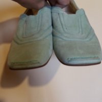 Дам.обувки-"HOGAN"-/ест.велур/-№38 1/2-цвят-мента. Закупени от Италия., снимка 6 - Дамски ежедневни обувки - 22385545
