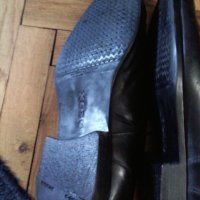 Geox Respira -черни мъжки обувки естествена кожа №43, снимка 5 - Ежедневни обувки - 22628837