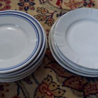 10бр Порцеланови чинии, диаметър 21-22 см, снимка 5 - Кухненски принадлежности - 22507373
