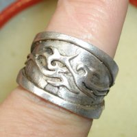 Масивен сребърен пръстен "Житен клас" / Антика / проба 925, снимка 1 - Пръстени - 23991049
