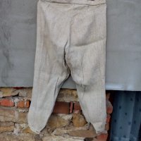 Старинен ленен панталон, снимка 5 - Антикварни и старинни предмети - 19877932