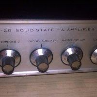 realistic mpa-20 solid state pa amplifier-внос швеицария, снимка 8 - Ресийвъри, усилватели, смесителни пултове - 19129150