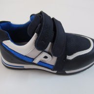 Спортни обувки естествена кожа Понки т.синьо, снимка 2 - Детски маратонки - 17511475