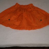 Нова детска пола в оранжево размер 104