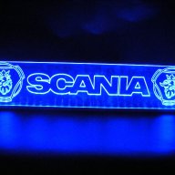 Светеща LED Гравирана Табела Scania С Лого -24 Волта, снимка 2 - Аксесоари и консумативи - 12099234