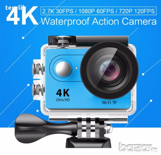 █▬█ █ ▀█▀ Нова Eken H9R +Дистанционно 22 части 12 MP 4K WiFI 2.0” LCD Екшън спортна видеокамера go p, снимка 1