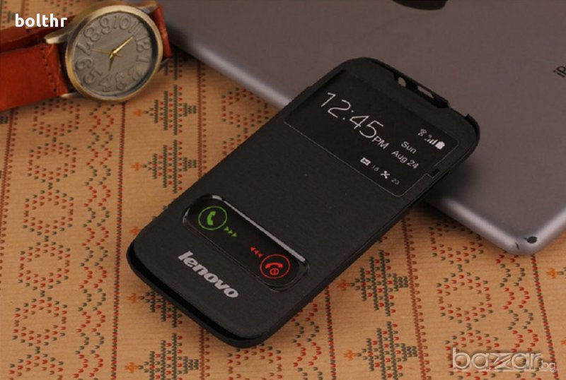 ХОРИЗОНТАЛЕН FLIP КАЛЪФ-ГРЪБ ЗА LENOVO A369, снимка 1