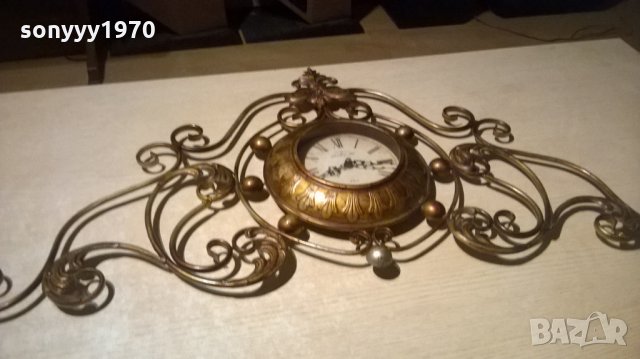 gerald et jils-paris-105х45см-ретро часовник-внос швеицария, снимка 2 - Антикварни и старинни предмети - 23857072