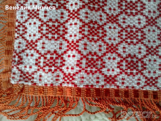 Тъкана оранжева покривка за маса, снимка 2 - Други - 18548527