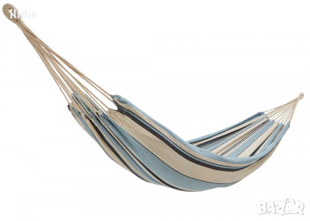 Хамак от памучен плат 200/100см с калъф ( нова стока), снимка 2 - Градински мебели, декорация  - 25727465
