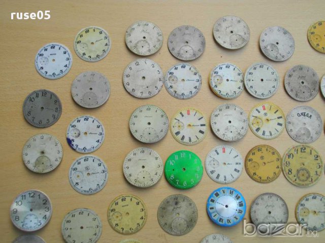 Лот от 74 бр. циферблата за джобни часовници, снимка 2 - Джобни - 12144248